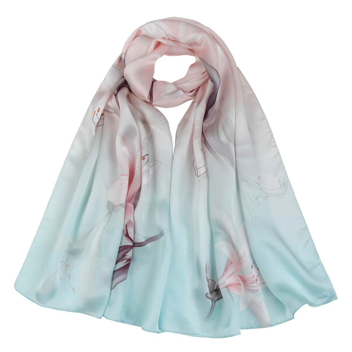 上海故事 真丝方巾 春望 桑蚕丝 丝巾 女款 礼盒装