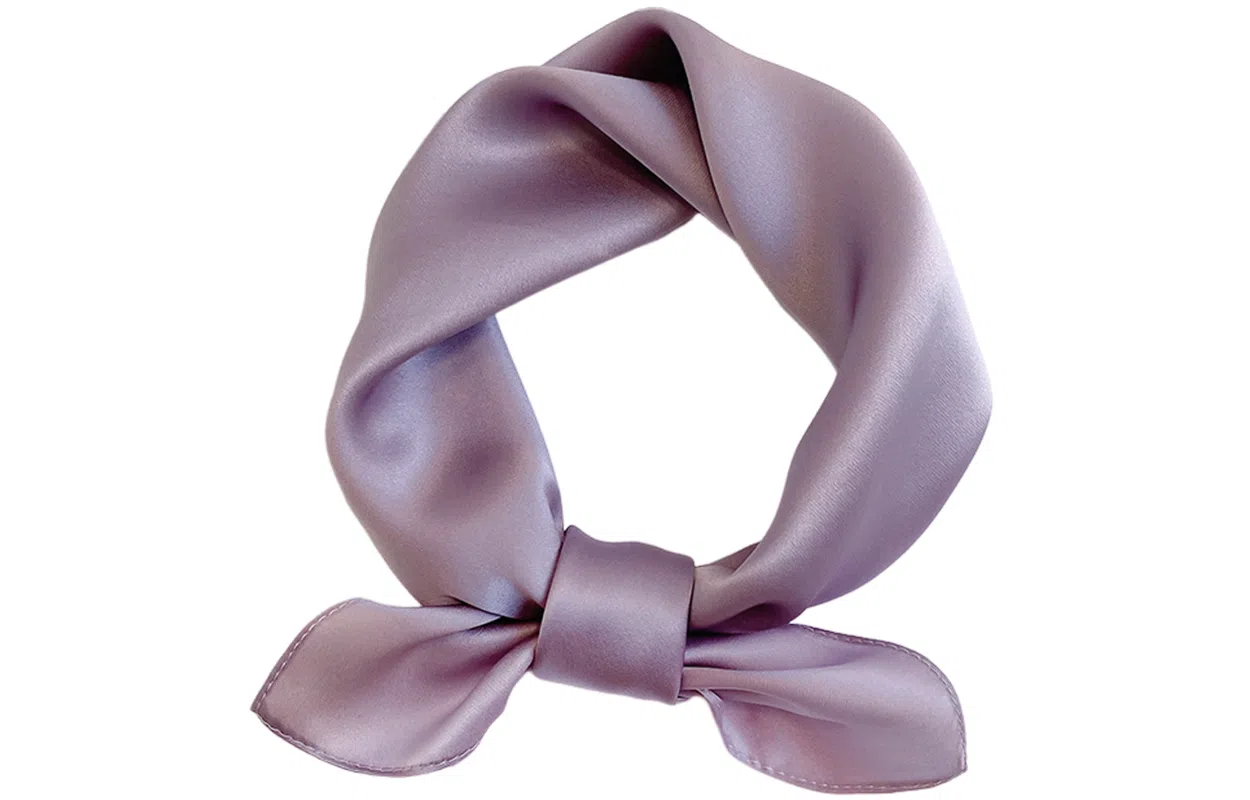 优幽兰 经典纯色小方巾气质优雅减龄职业通勤实用小领巾韩版洋气护颈薄围巾搭配衬衫连衣裙装饰 桑蚕丝 丝巾 女