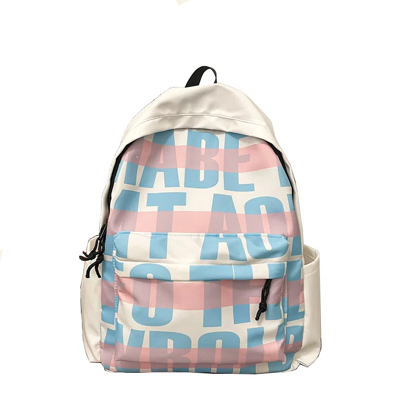 泰克森 日系可爱学院风字母韩版百搭 尼龙 双肩包 常规 女款 多色