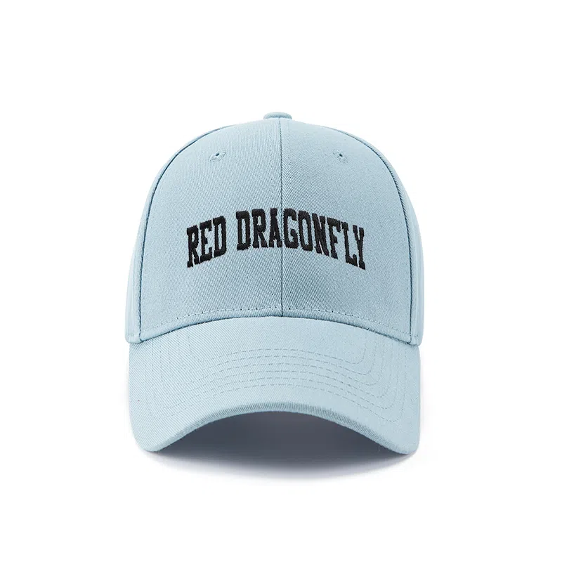 红蜻蜓 英文刺绣软顶 遮阳户外旅游游玩 棉 鸭舌帽 男女同款情侣款