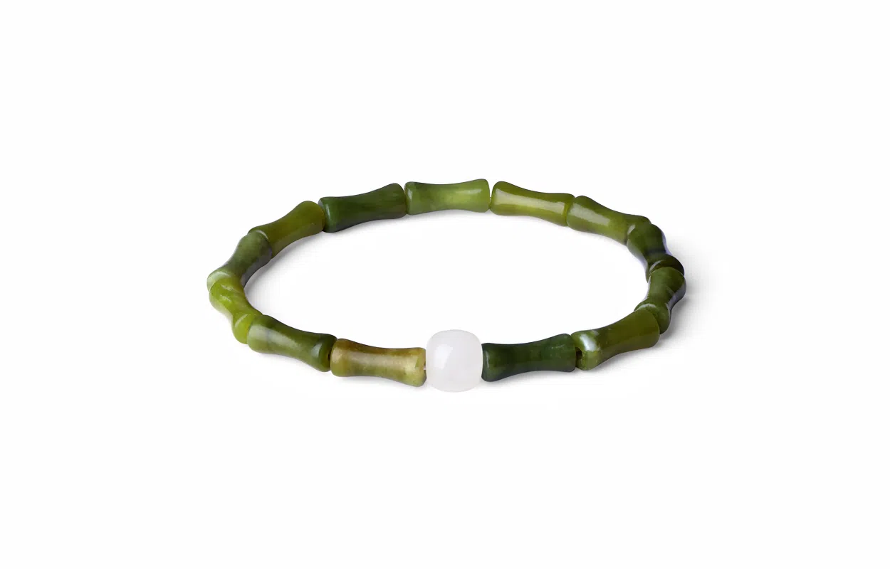 牧言 中国风新中式气质轻奢复古小众设计高级感 竹节考试考研上岸幸运手饰 树脂 节节高升手串 男女同款情侣款