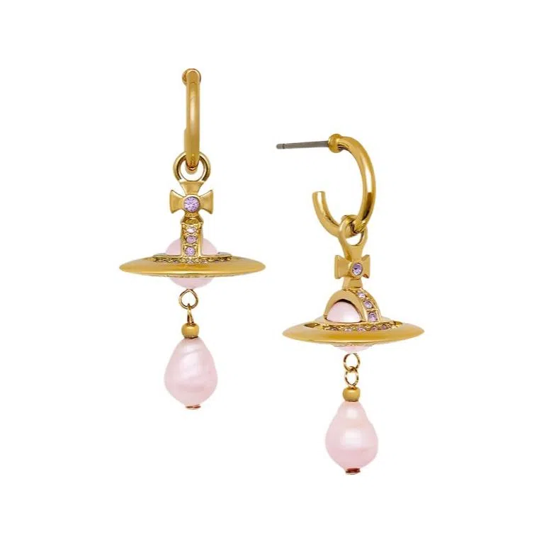 Vivienne Westwood Saturn Pearl Earrings