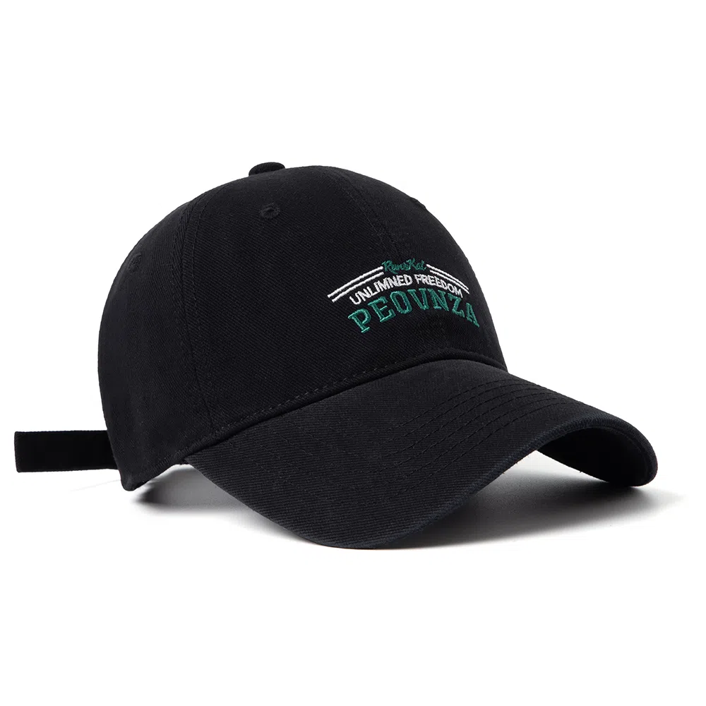 白卷 软顶休闲时尚宽檐户外遮阳帽复古刺绣水洗 棉 棒球帽 男女同款情侣款