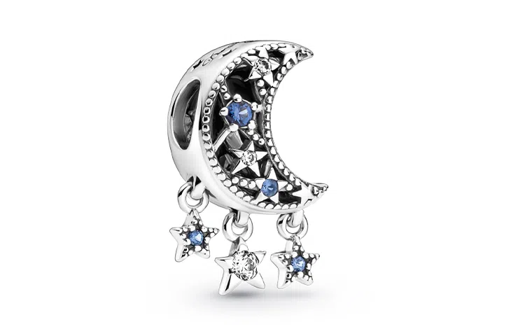 Pandora Crescent Star Charm