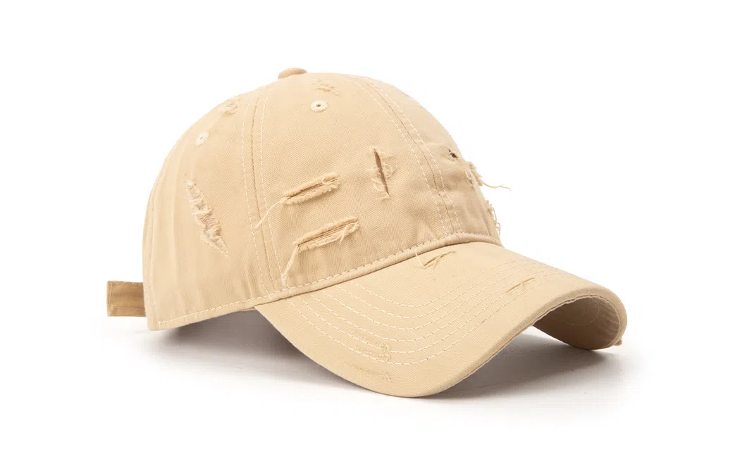 白卷 软顶街头复古薄款破洞嘻哈遮阳 鸭舌帽 男女同款情侣款