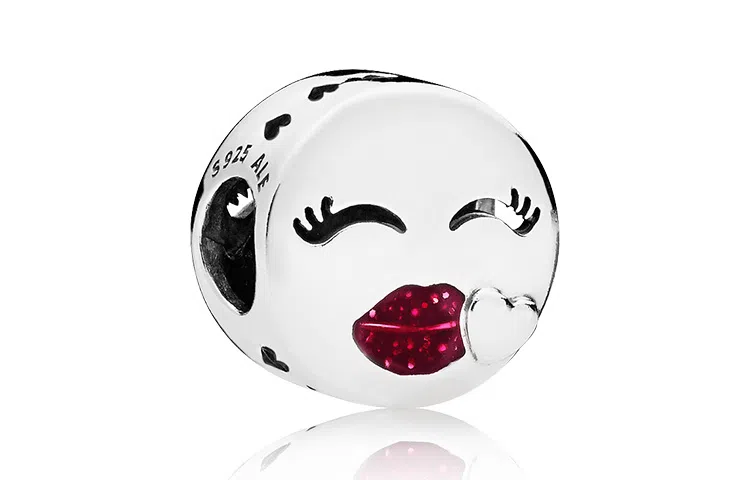 Pandora Kiss Charm Red