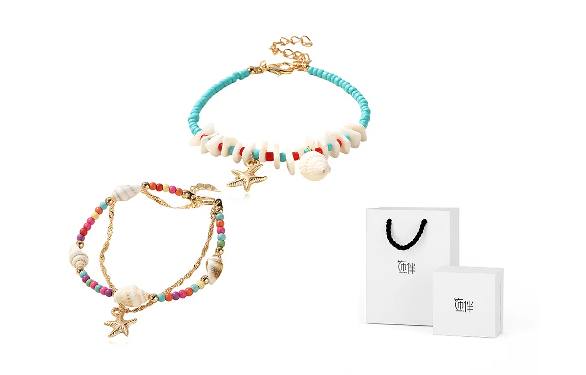 饰伴 海洋之星系列 为爱而生可调节 陶瓷 海螺 手链 男女同款情侣款