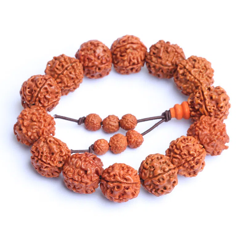 金瑞邦 新中式国潮 五瓣佛珠 复古文玩盘玩 国风轻奢精致 简约大气 小众设计 金刚菩提 菩提类手串 男女同款情侣款