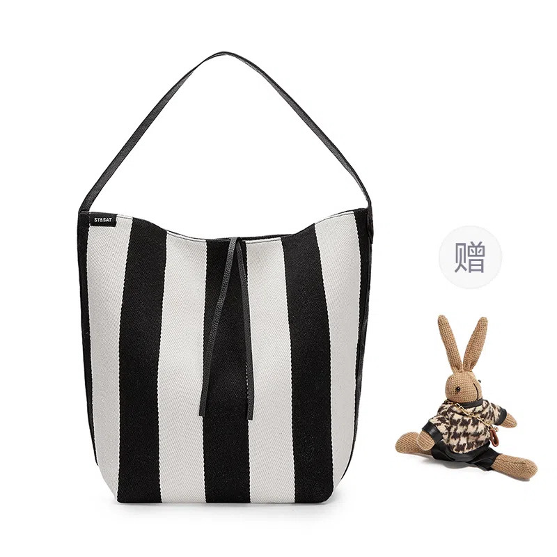 ST&SAT Tote Bag Black