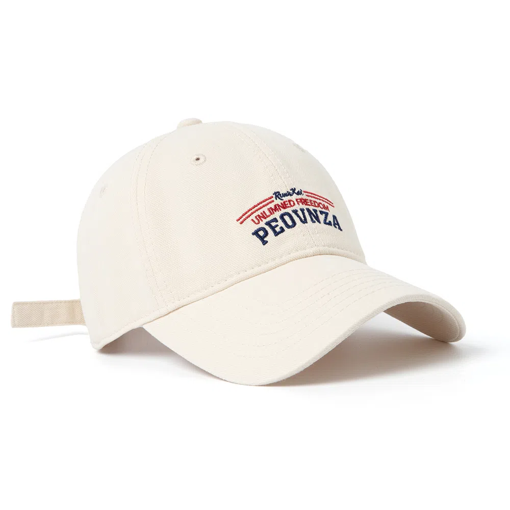 白卷 软顶休闲时尚宽檐户外遮阳帽复古刺绣水洗 棉 棒球帽 男女同款情侣款