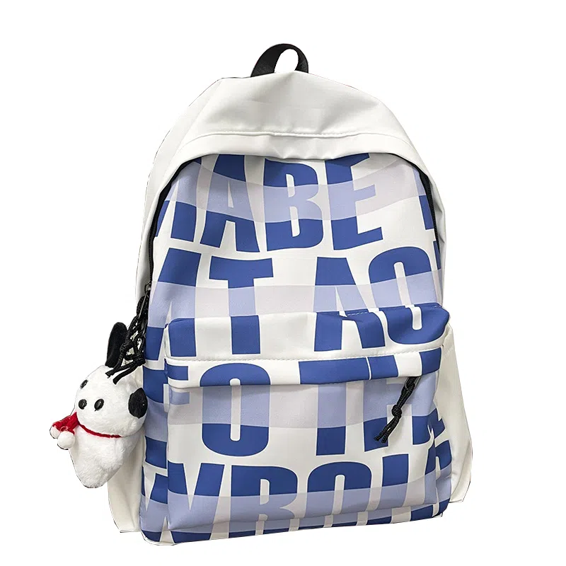 泰克森 日系可爱学院风字母韩版百搭 尼龙 双肩包 常规 女款 多色