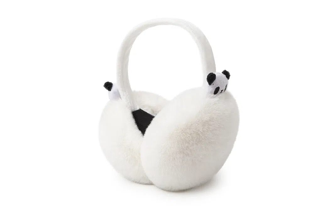 白卷 保暖卡通发光小熊 毛绒 耳罩 男女同款情侣款