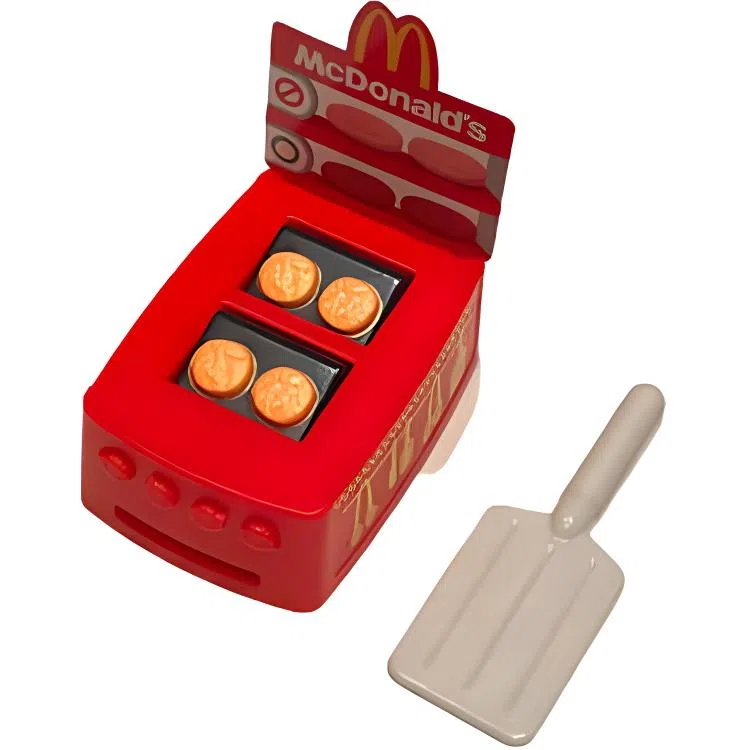 麦当劳 过家家系列 开心乐园儿童套餐 肉饼烧烤机 玩具 红色