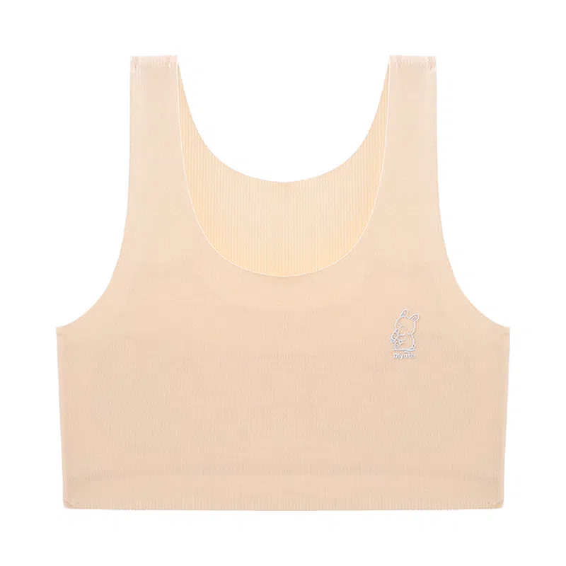 初高中发育青少年内衣欧迪芬 简约透气无痕背心加宽弹力不跑位不漏点贴合不卷边文胸 女款