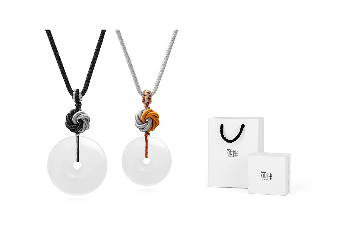 饰伴 国潮曼陀罗结平安扣 国风转运 玉髓 项链 男女同款情侣款 礼盒