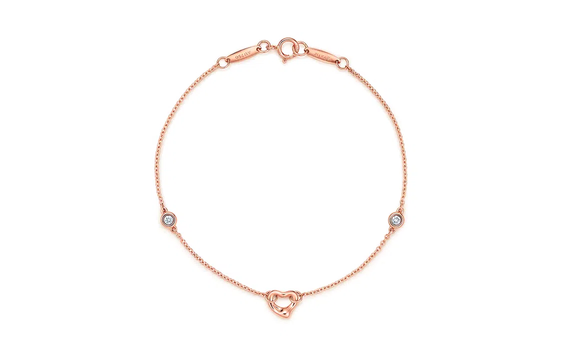 Tiffany & Co. Diamonds by the Yard Open Heart Bracelet