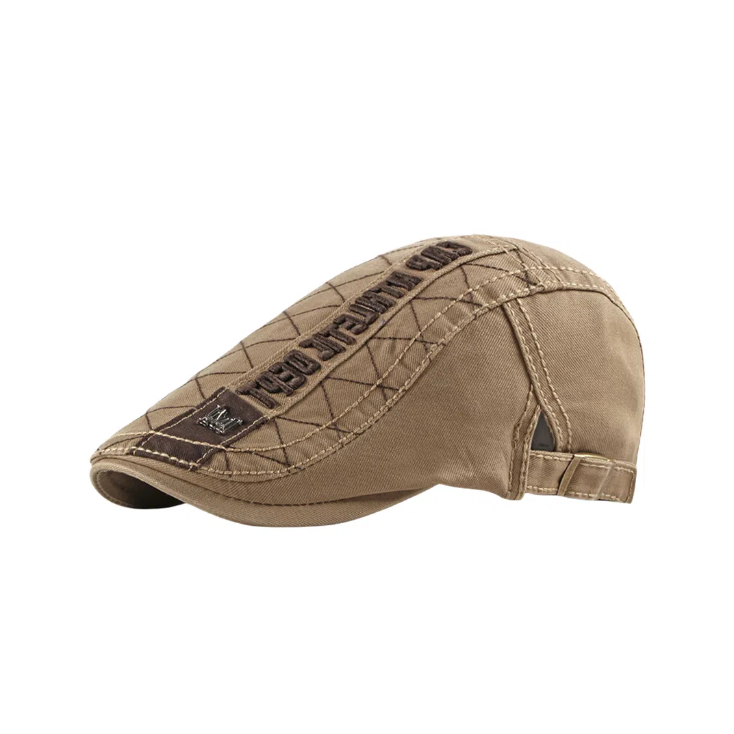 撞青春 画家刺绣优雅舒适气质高级感 棉 贝雷帽 男款