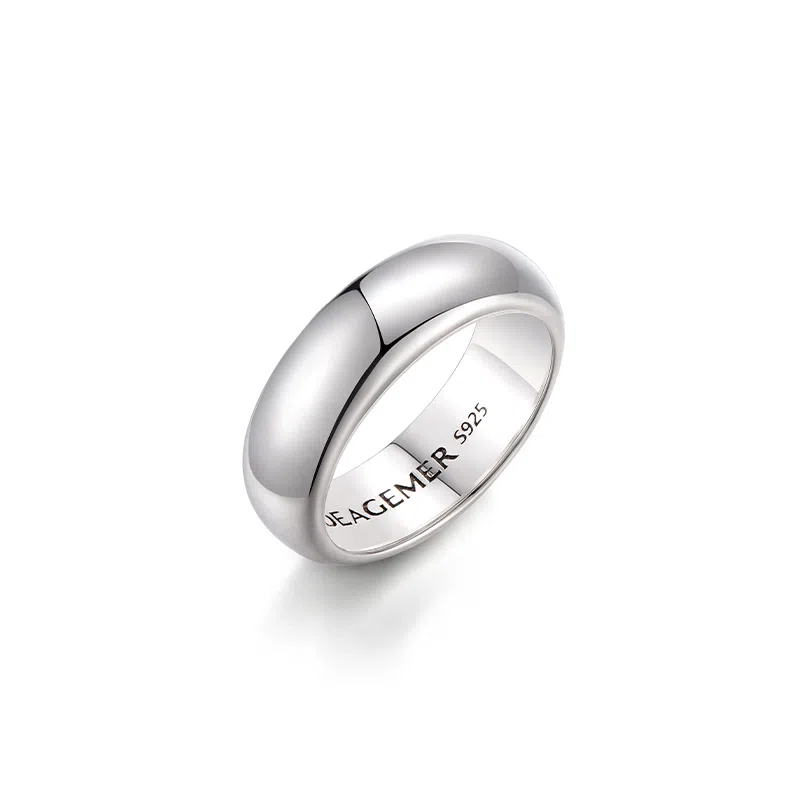 IDEAGEMER Silver Ring