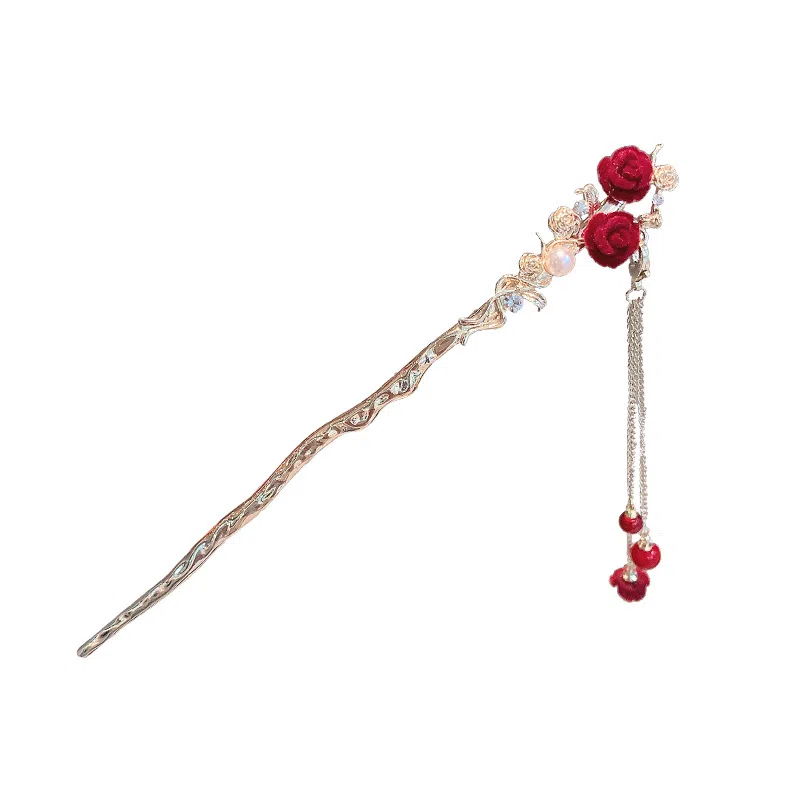 彤彤兔 玫瑰古风国风 发簪 女款