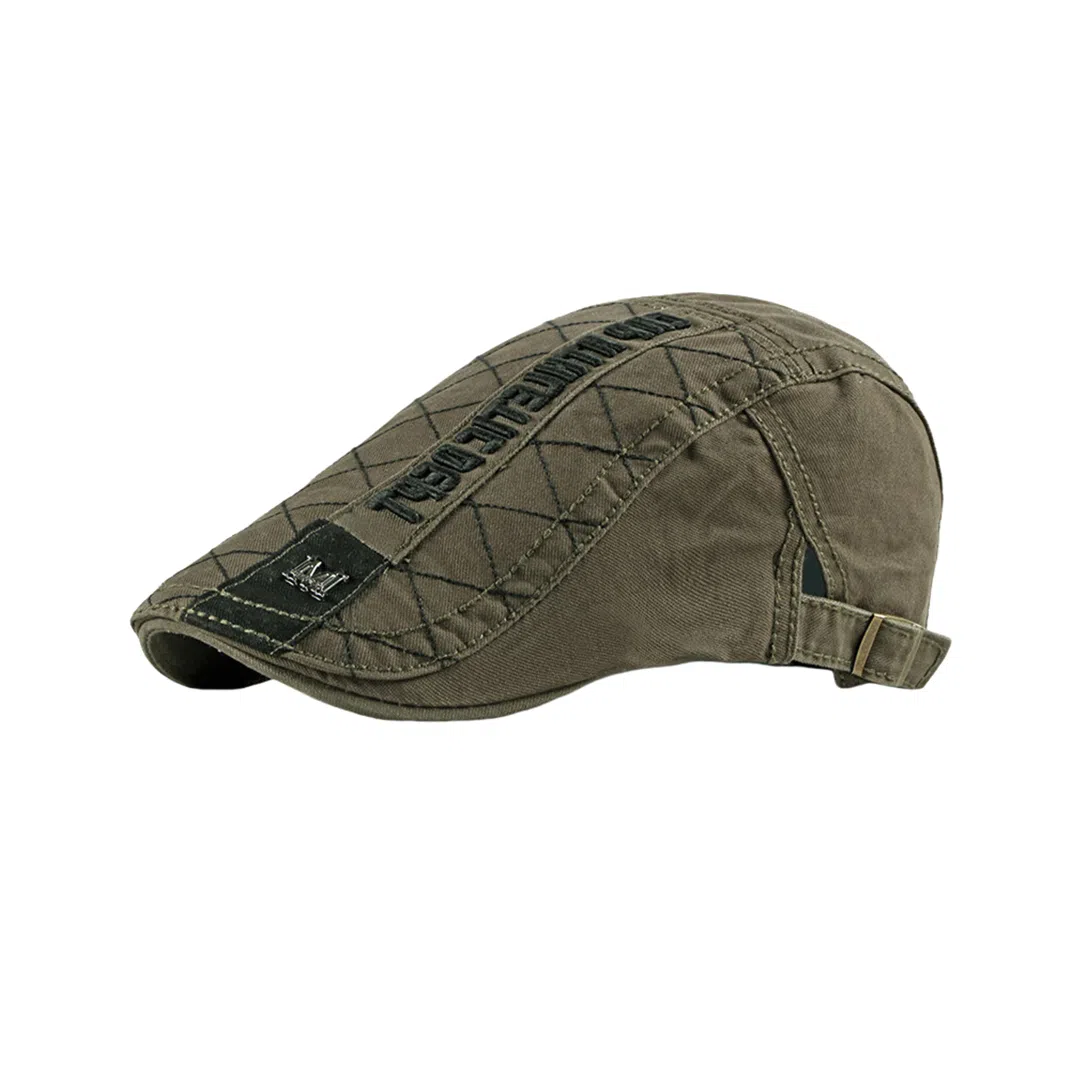 撞青春 画家刺绣优雅舒适气质高级感 棉 贝雷帽 男款