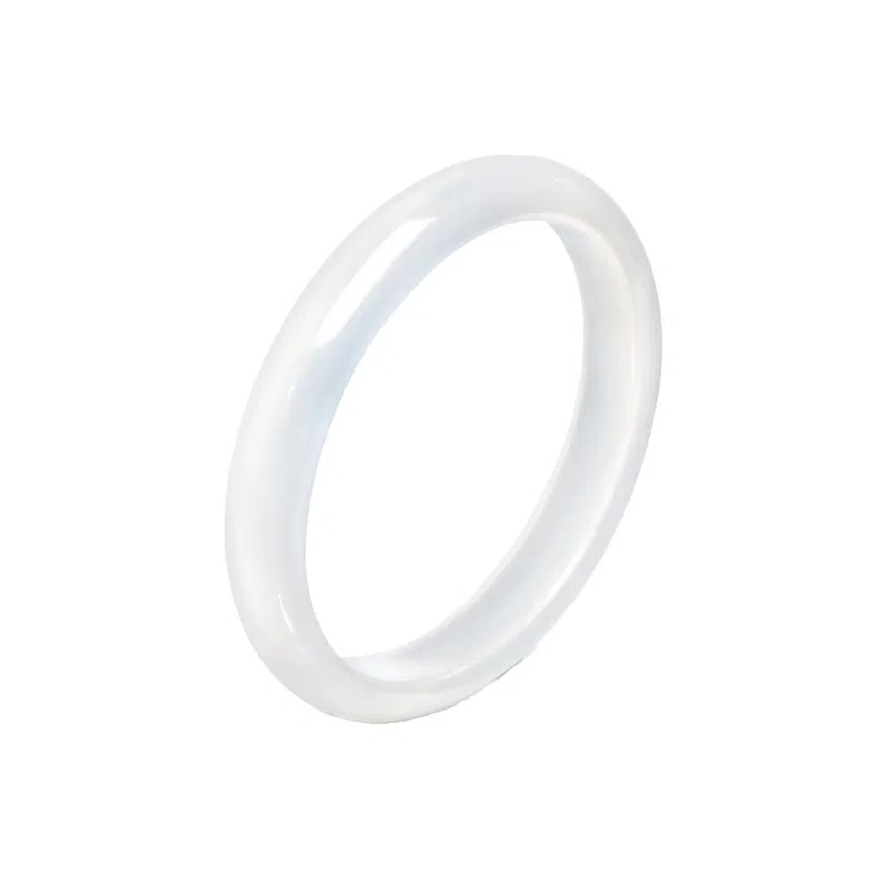 岁月静好 新中式国潮复古民族风荔枝冻宽版美人镯白月光镯子搭配汉服旗袍素雅气质 猫眼石 玉石手镯 女