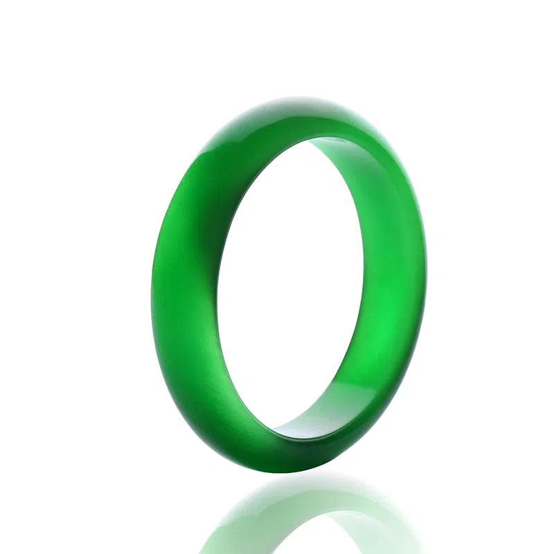 梨云暮雪 新中式 冰阳绿 小众气质显白 琉璃 手镯 女款