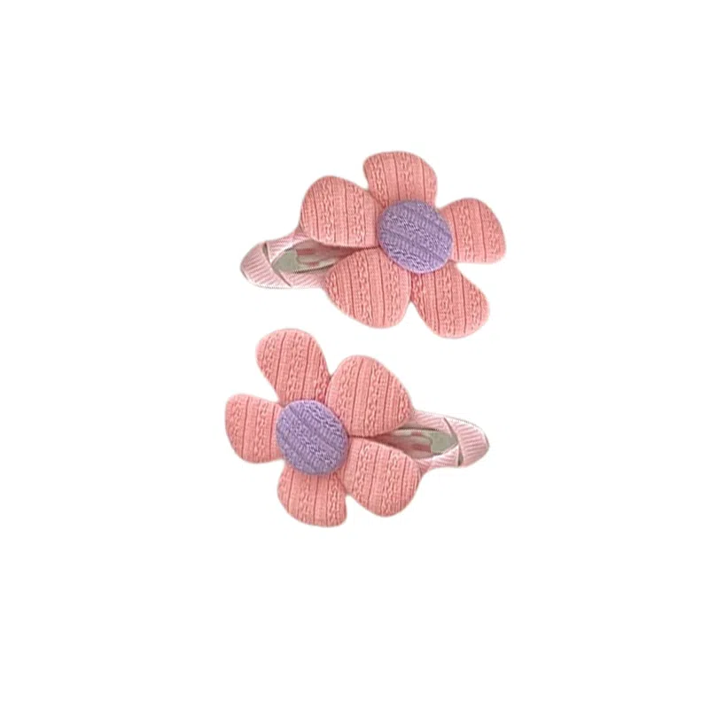 水中玉 可爱花朵发卡高级感侧边刘海夹不伤发头饰夹子 合金 发夹 女款