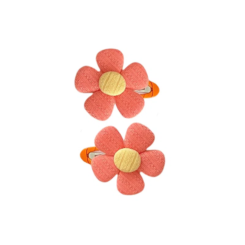 水中玉 可爱花朵发卡高级感侧边刘海夹不伤发头饰夹子 合金 发夹 女款