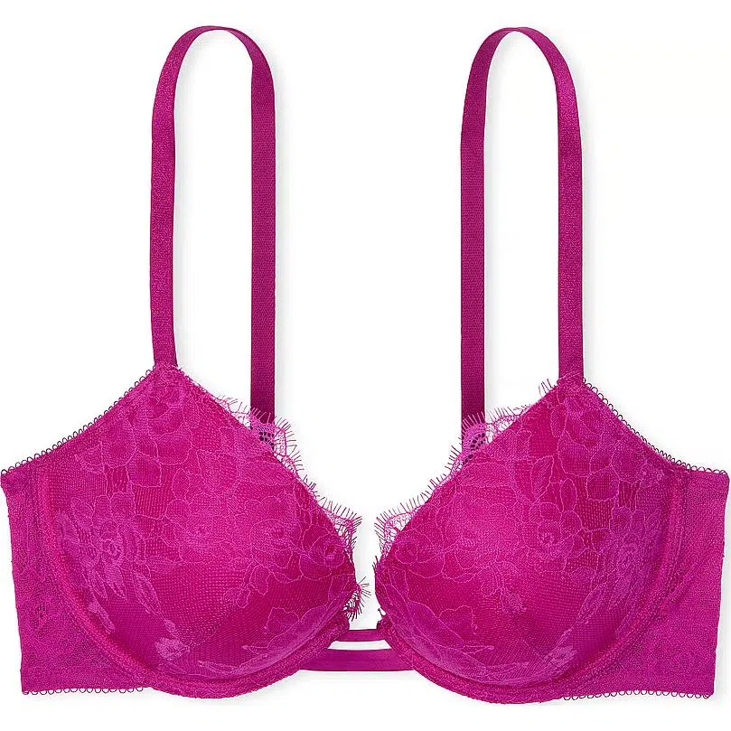 Victoria's Secret Very Sexy Rose Lace Push-Up Bra Outrageous Pink