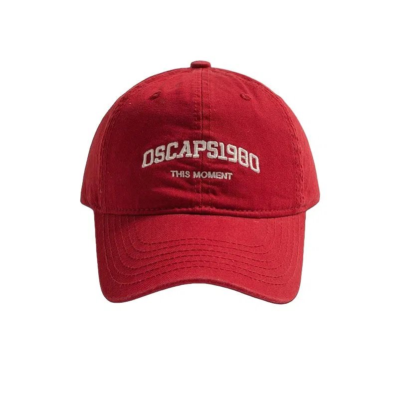 木林森 大头围韩版刺绣遮阳出游显脸小 棉 鸭舌帽 男女同款情侣款