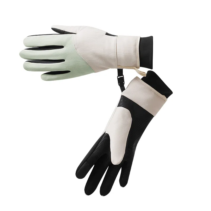 俞兆林 防滑防风冬季新款骑行电动车分指可触屏加绒防寒户外女士滑雪玩雪加棉厚实 保暖 其他手套 女款