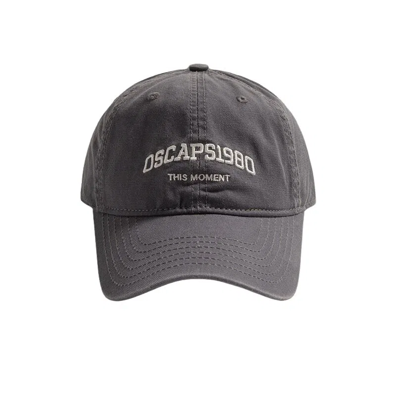 木林森 大头围韩版刺绣遮阳出游显脸小 棉 鸭舌帽 男女同款情侣款