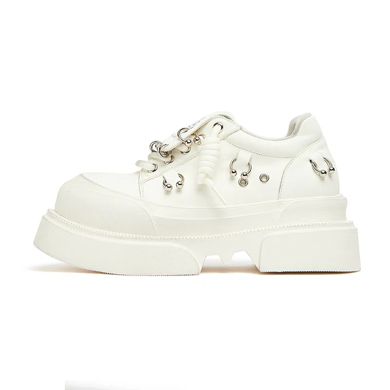 KEDDO Vintage Casual Leather Sneakers Women