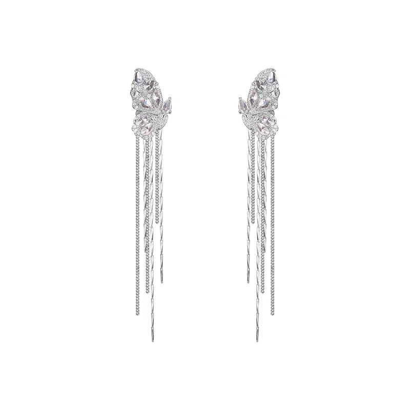 芒果饰品 蝴蝶个性小众设计 合金 耳环 女款