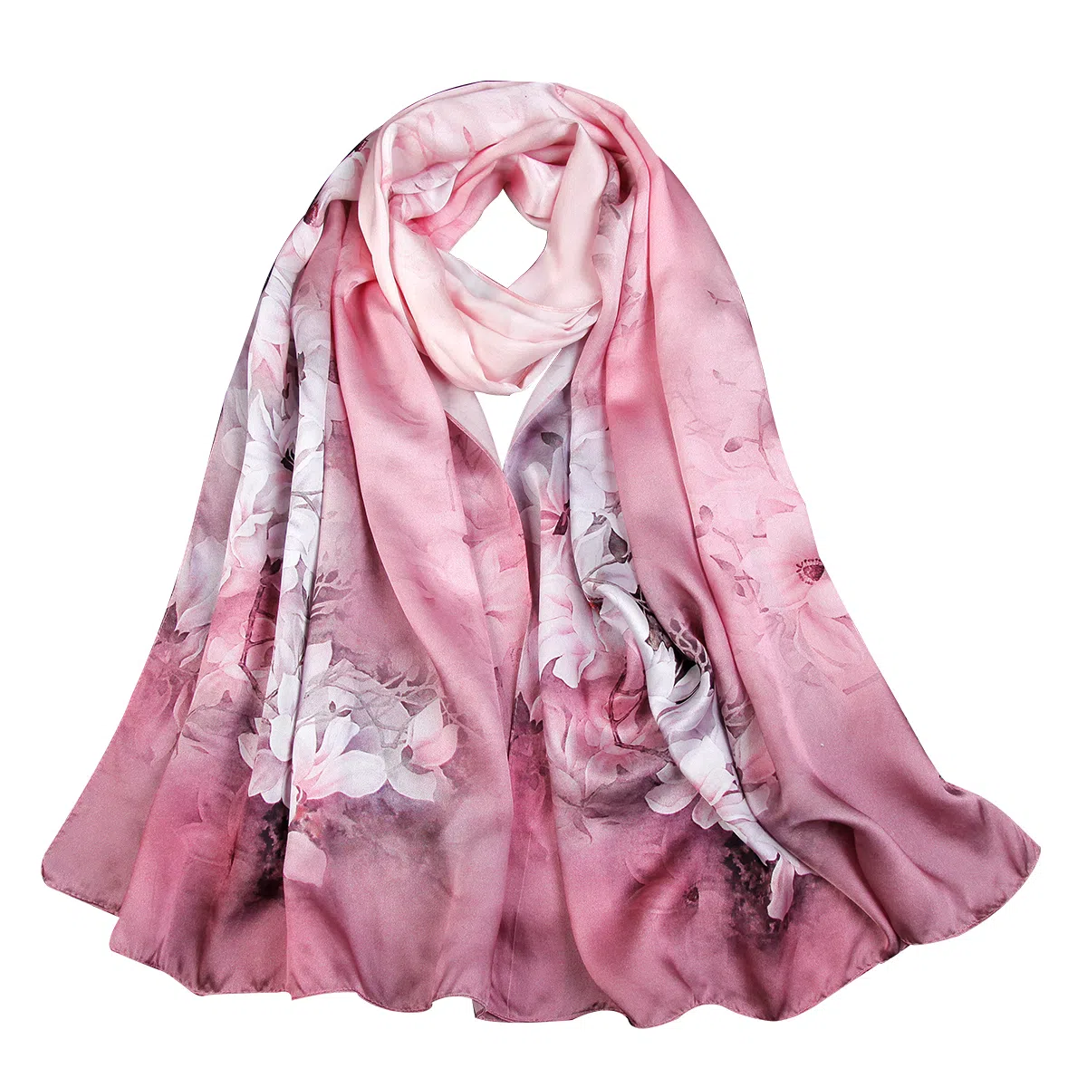 上海故事 丝韵百合 桑蚕丝 丝巾 女款 礼盒装