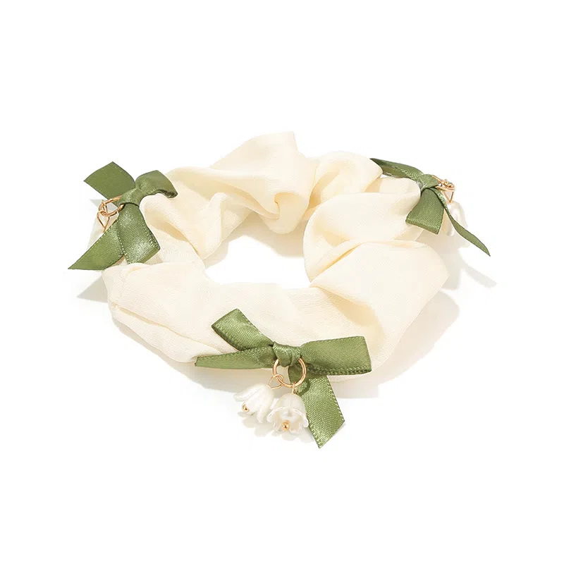 如花梦 在逃公主铃兰花蝴蝶结大肠森系小清新甜美少女心 布艺 发圈/头绳 女款