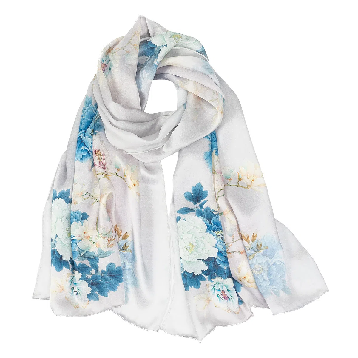 上海故事 丝韵百合 桑蚕丝 丝巾 女款 礼盒装