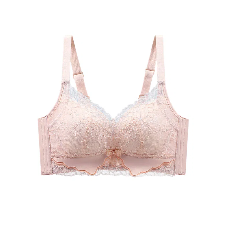 兰缪 性感蕾丝时尚撞色高质感轻柔蕾丝满杯透气孔文胸 女款