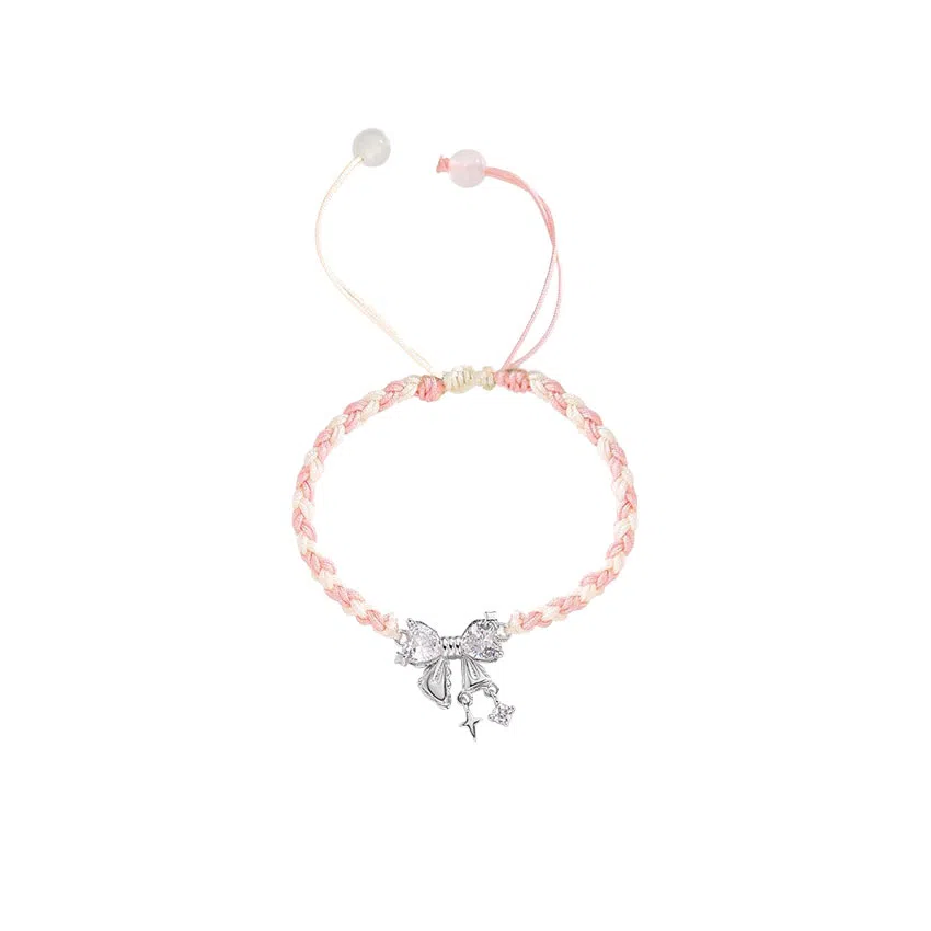 大唐国鼎 在逃公主蝴蝶结手饰 恋爱温柔百搭时尚简约气质优雅轻奢高级感小众设计感  合金 手链 女款