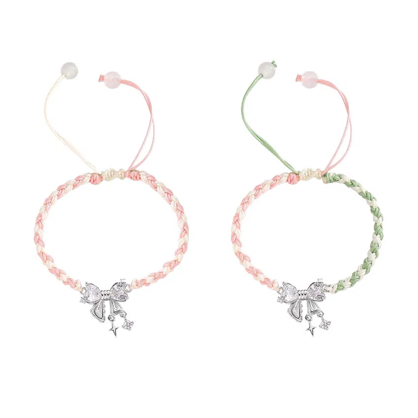 大唐国鼎 在逃公主蝴蝶结手饰 恋爱温柔百搭时尚简约气质优雅轻奢高级感小众设计感  合金 手链 女款