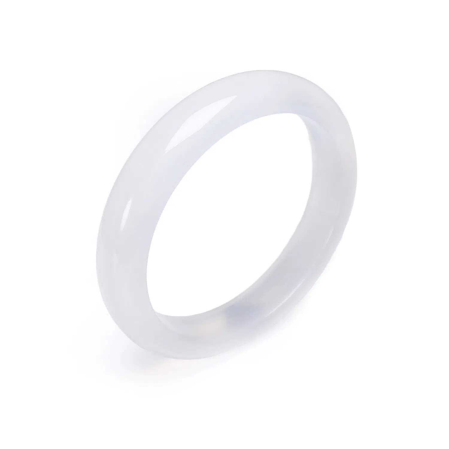 梨云暮雪 白月光荔枝冻玉镯 贵妃镯 古香古色 起胶起荧光 新中式 国风国潮 通透 玛瑙 手镯 女款