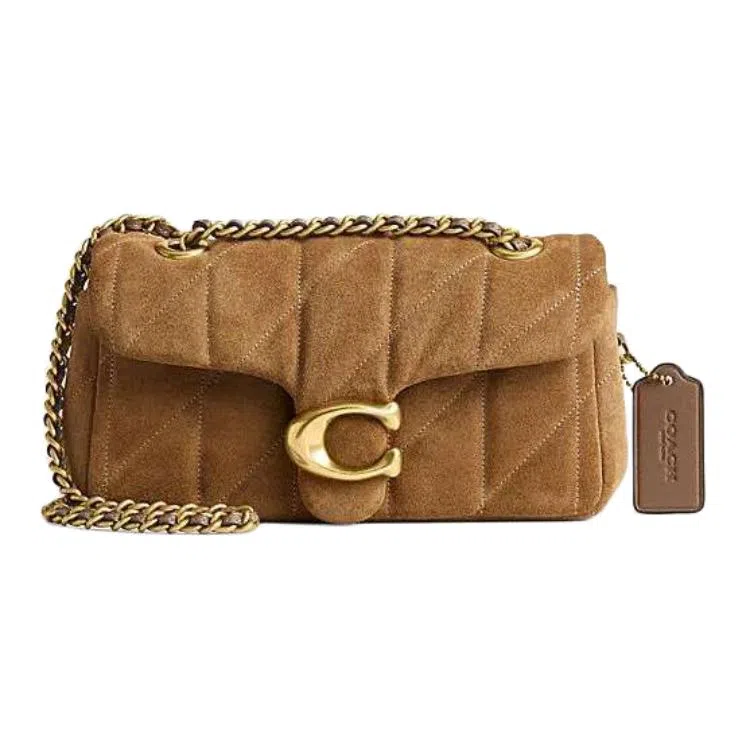 COACH Tabby 20 Brass拼雪松色