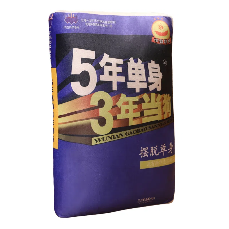 涩购 书本布娃娃 五年单身三年当狗创意柔软 玩偶周边