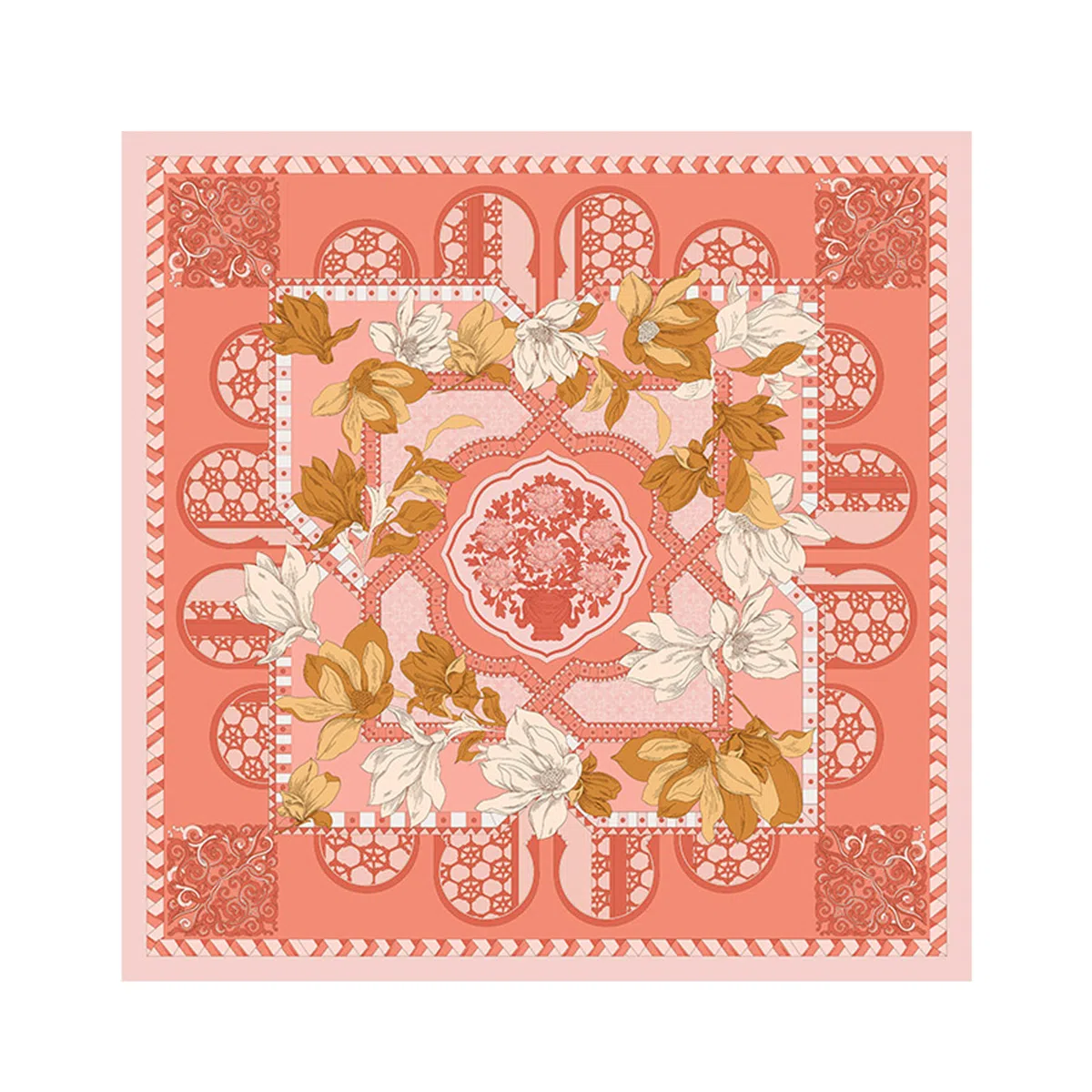 WENSLI Magnolia Silk Scarf