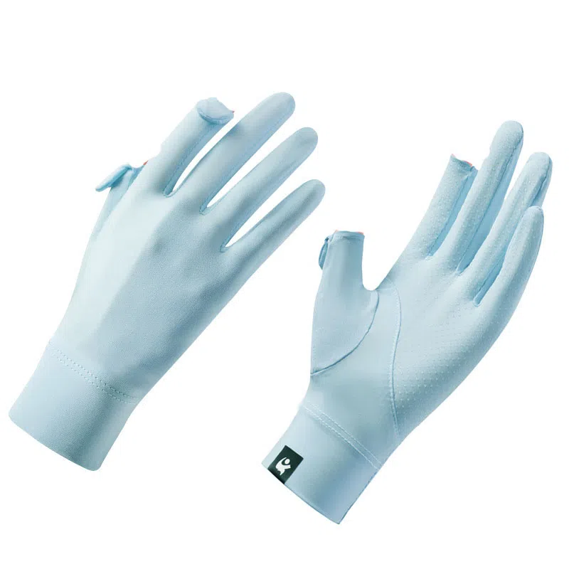 山一丸 电动车防滑薄款可触屏 云朵原纱 手套 女款