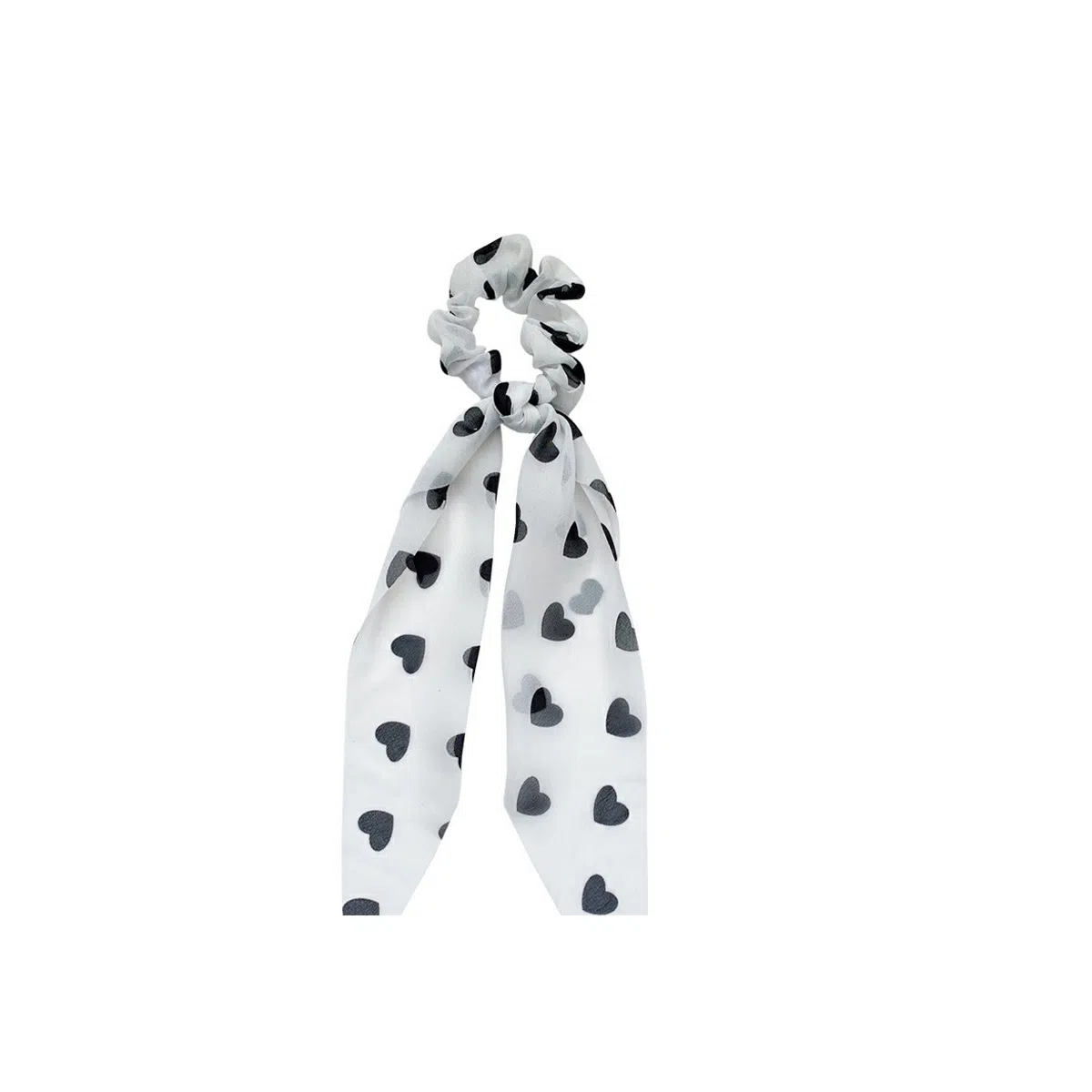 贯古今 爱心飘带发绳 可爱超仙甜美小清新日常洗脸外出头绳 布艺 发圈 女款