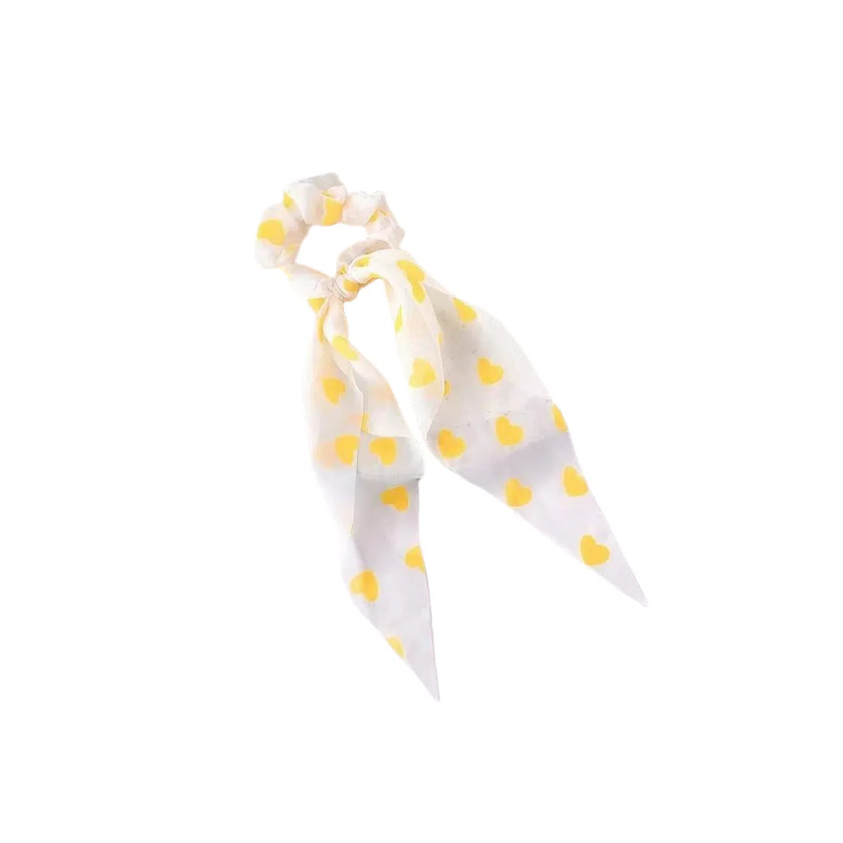 贯古今 爱心飘带发绳 可爱超仙甜美小清新日常洗脸外出头绳 布艺 发圈 女款