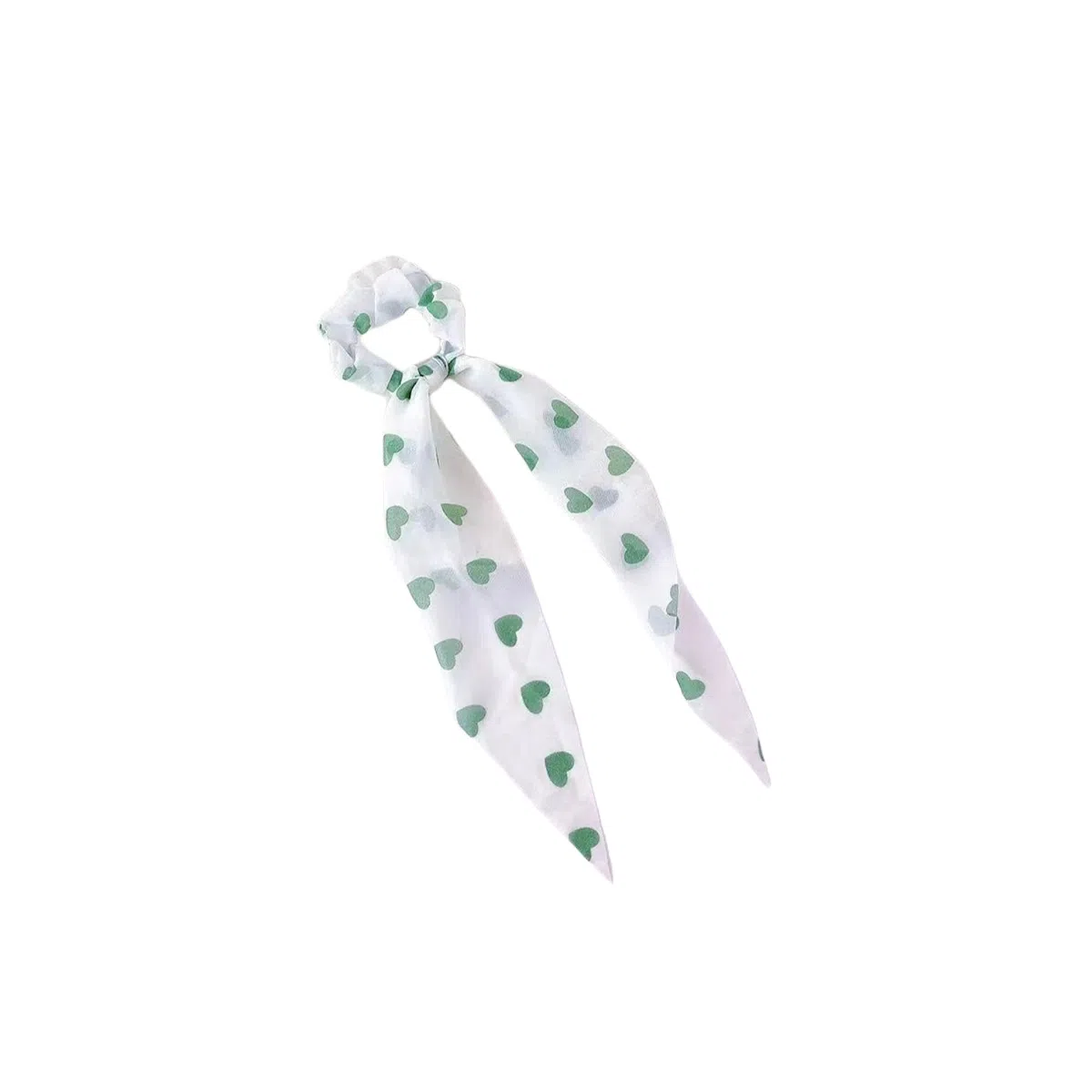 贯古今 爱心飘带发绳 可爱超仙甜美小清新日常洗脸外出头绳 布艺 发圈 女款