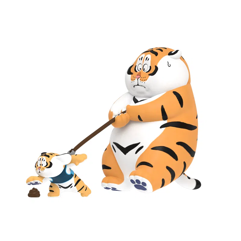 九木杂物社 我不是胖虎 父慈子孝 亲子玩具 潮玩手办摆件 创意玩偶 盲盒类 单个盲盒