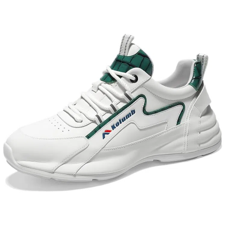 哥仑步 头层牛皮 简约百搭 潮流时尚 减震耐磨防水 低帮 生活休闲鞋 男款